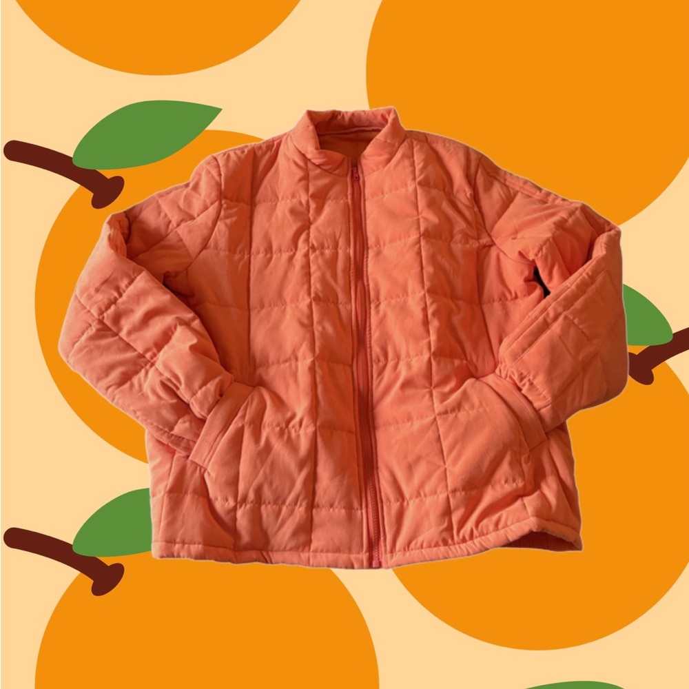 Women's Vibrant Orange quilted Jacket